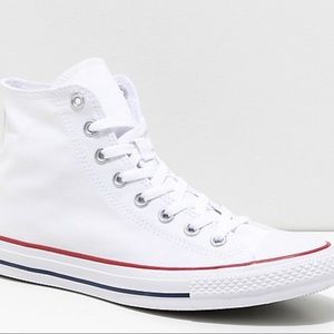 high top white converse !!